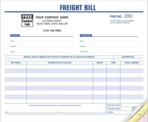 freight bill and bill of lading data entry services